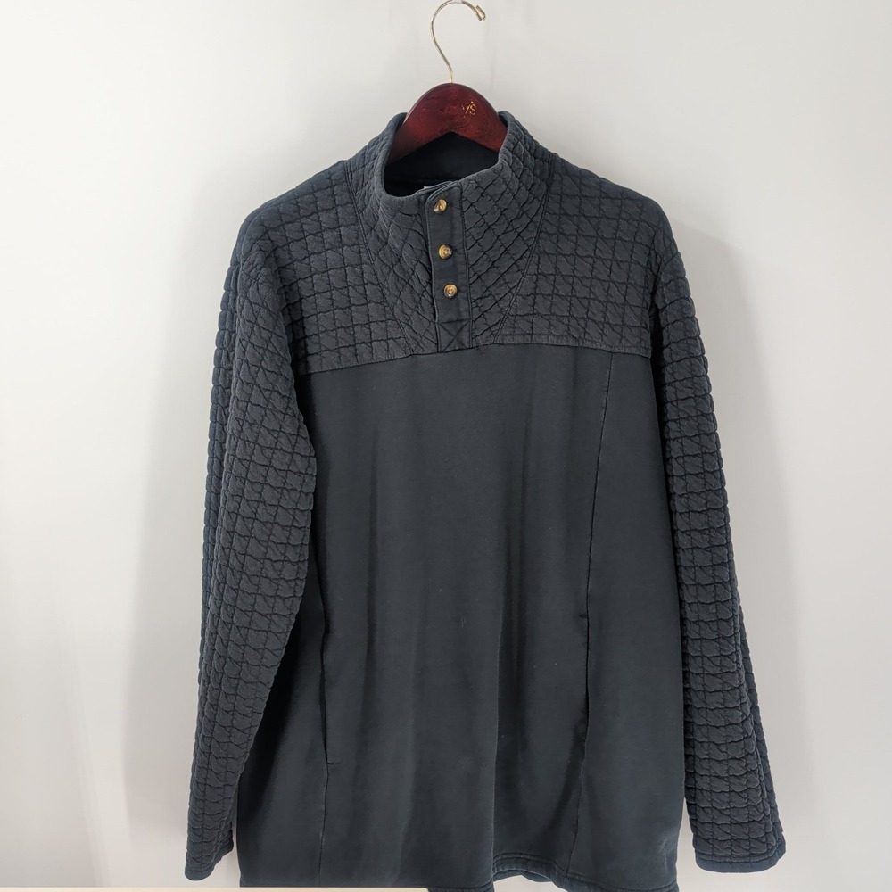 Columbia Sportswear‎ Company Quilted Mock-Neck Pullover Sweatshirt Black Size 2X